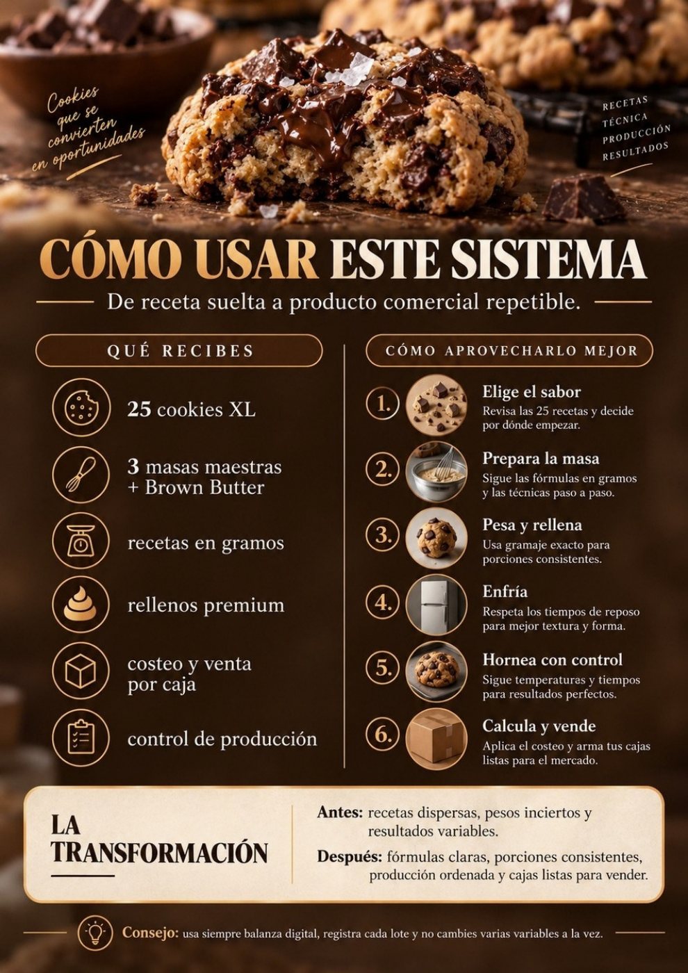 Cómo usar el sistema COOKIE LAB XL